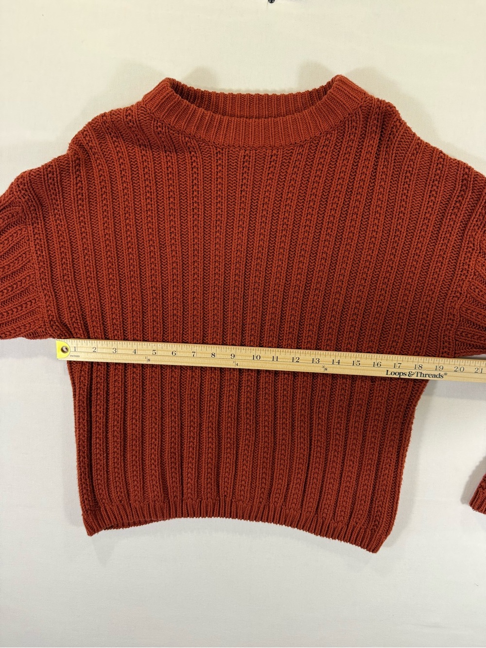 Universal Thread Rust Ribbed Crewneck Sweater - Picture 4 of 10